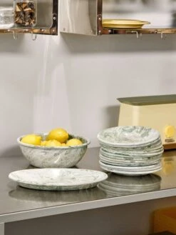 HAY Soft Ice Salad Bowl, Green -Hay Soft Ice Salad Bowl green Soft Ice Oval Dish green Soft Ice Lunch Plate green 1