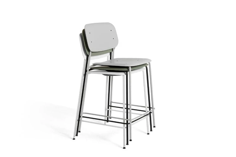 HAY Soft Edge 95 Bar Chair, 65 Cm, Black 2 HAY Soft Edge 95 Bar Chair, 65 Cm, Black - Image 2