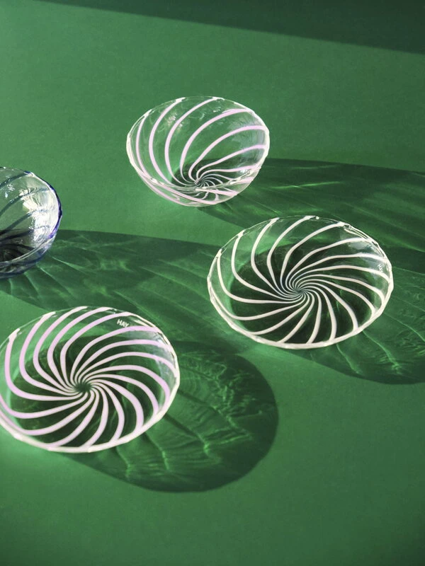 HAY Spin Bowl, 2 Pcs, Pink - Blue 2 HAY Spin Bowl, 2 Pcs, Pink - Blue - Image 2