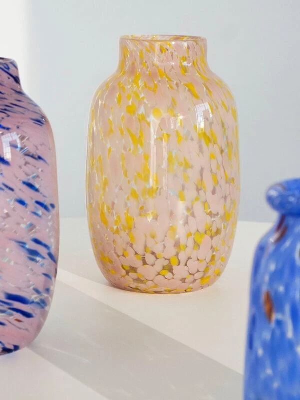 HAY Splash Vase, 30 Cm, Light Pink - Yellow 2 HAY Splash Vase, 30 Cm, Light Pink - Yellow - Image 2