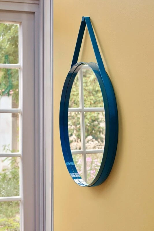 HAY Strap Mirror, No 2, Large, Blue 2 HAY Strap Mirror, No 2, Large, Blue - Image 2