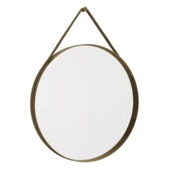 HAY Strap Mirror, No 2, Large, Light Brown