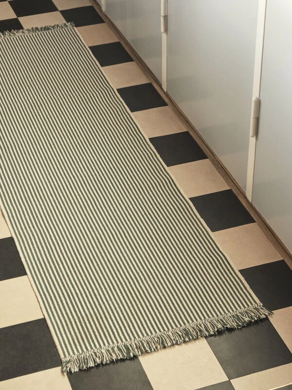 HAY Stripes And Stripes Rug, 60 X 200 Cm, Cucumber Green 5 HAY Stripes And Stripes Rug, 60 X 200 Cm, Cucumber Green - Image 5