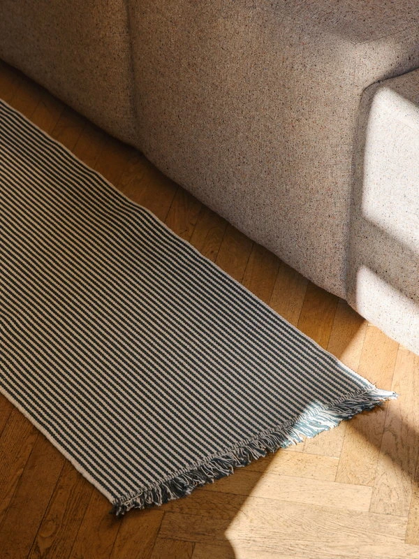 HAY Stripes And Stripes Rug, 60 X 200 Cm, Cucumber Green 4 HAY Stripes And Stripes Rug, 60 X 200 Cm, Cucumber Green - Image 4