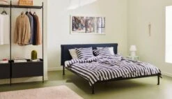 HAY Tamoto Bed, 180 X 200 Cm, Anthracite - Metaphor 008 11 HAY Tamoto Bed, 180 X 200 Cm, Anthracite - Metaphor 008 -Hay Tamoto Bed Metaphor 008 headboard anthracite powder coated frame Pier System 1002 black powder coated steel black anodised profiles