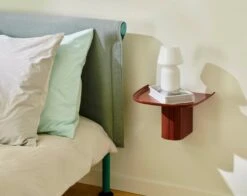 HAY Tamoto Bed, 160 X 200 Cm, Mint Turquoise - Linara 499 11 HAY Tamoto Bed, 160 X 200 Cm, Mint Turquoise - Linara 499 -Hay Tamoto Bed Linara 499 headboard mint turquoise powder coated frame Korpus Shelf S brick red Apollo Portable