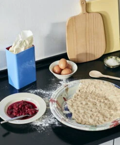 HAY Tin By Sowden, Blue 11 HAY Tin By Sowden, Blue -Hay Tin by Sowden blue Plank Swirl Bowl multi splash