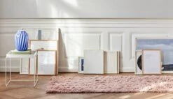 HAY Juice Vase, High, Blue -Hay Tray Table 40x40 white Juice Vase High blue Shaggy Rug rose