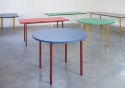 HAY Two-Colour Table, 200 X 90 Cm, Ochre - Blue -Hay Two Colour Booklet 11