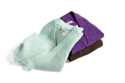 HAY Waffle Bathrobe, One Size, Vibrant Purple -Hay Waffle Bathrobe family 04 1