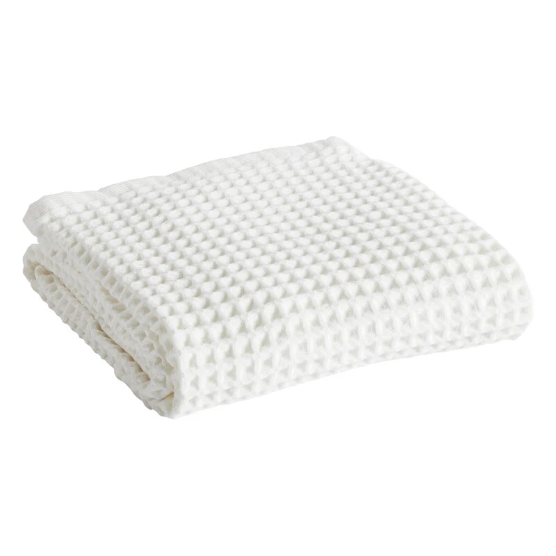 HAY Waffle Bath Towel, White 1 HAY Waffle Bath Towel, White