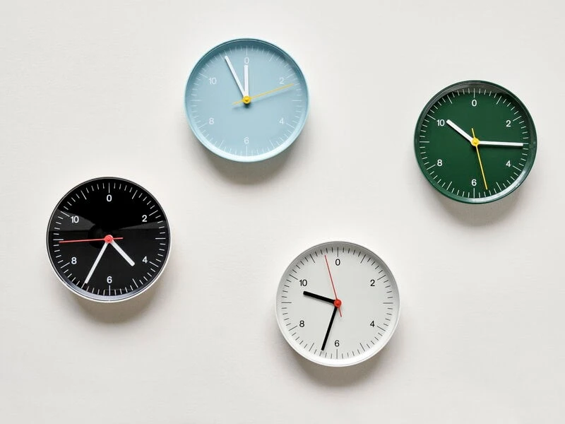 HAY Wall Clock, Blue 2 HAY Wall Clock, Blue - Image 2