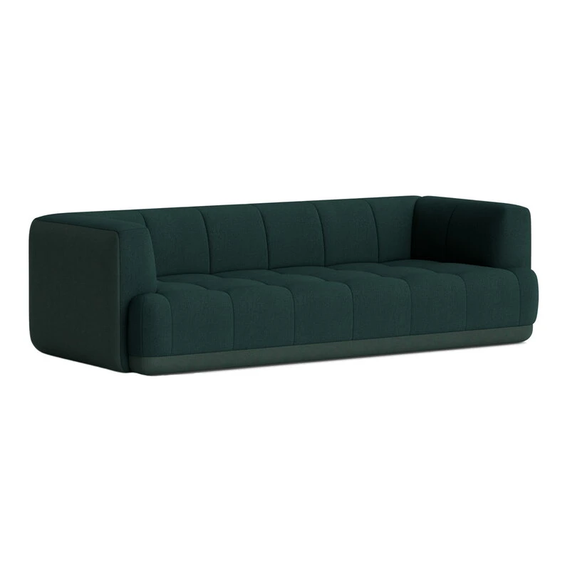 HAY Quilton Duo 3-seater Sofa, Green, Vidar 1062 - Atlas 981 1 HAY Quilton Duo 3-seater Sofa, Green, Vidar 1062 - Atlas 981